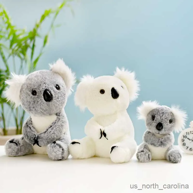 Animali di peluche imbottiti simulati Koala bambola peluche carina genitore-bambino koala giocattolo di peluche di peluche decorazioni per la camera da bagno per bambini r230810