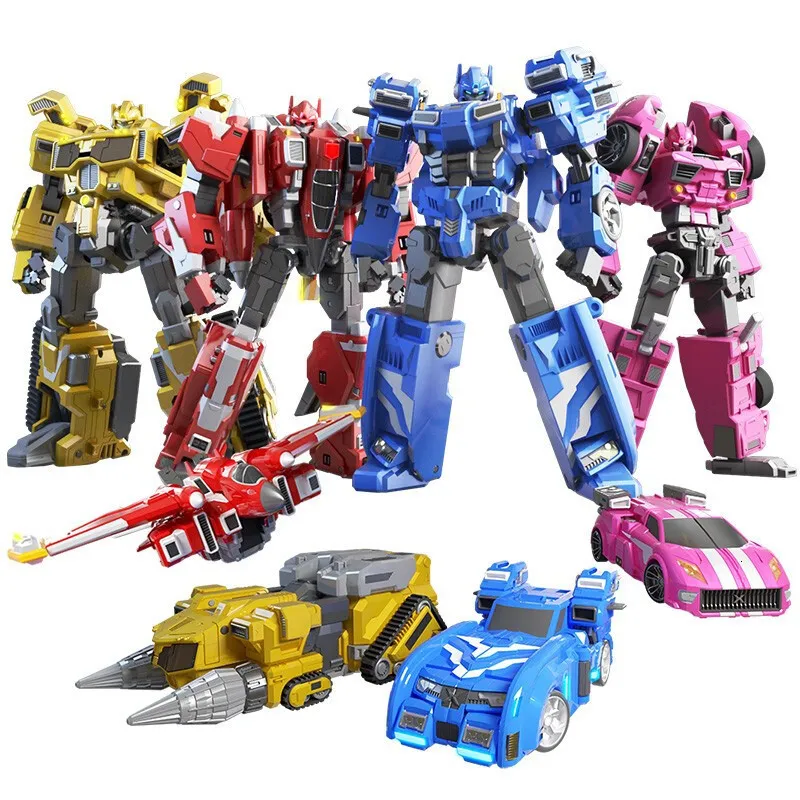 Transformation Toys Robots ABS Mini Force Transformation Robot to Car Toys Action Figures Mini Force X Simulation Car Airplan Deformation Mini Agent Toy 230811