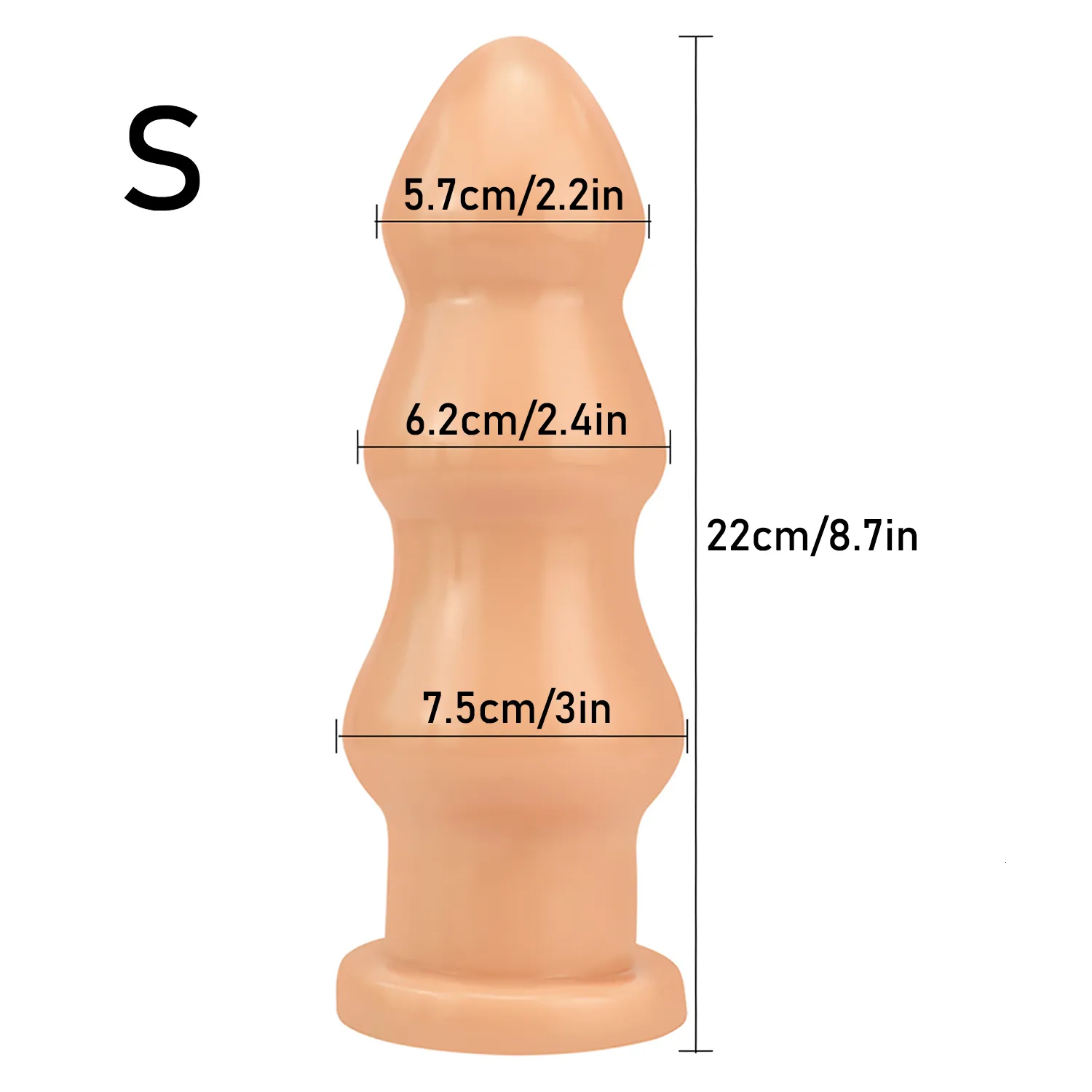 Toys Sex Shop Oversize Dildo Stimulate Anus Unisex Butt Plug Soft Anal Dilator Masturbator with_voghion.com