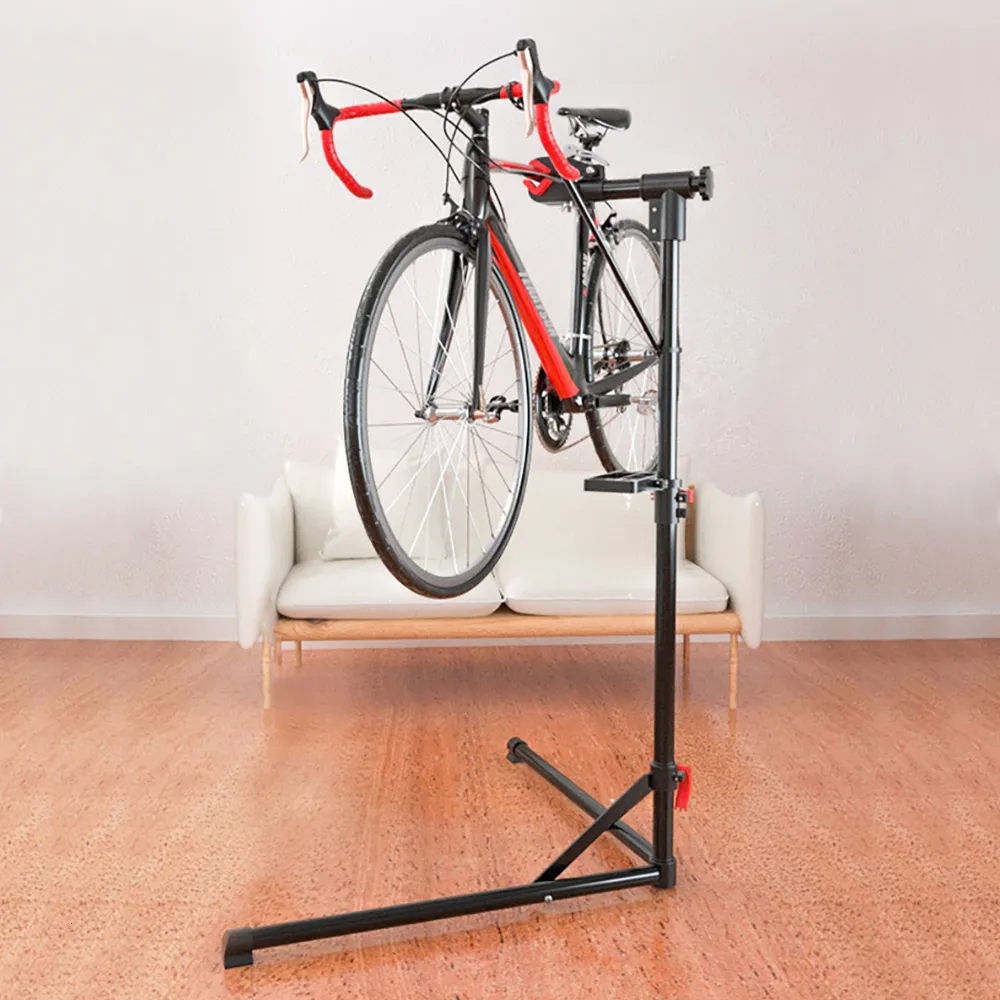 カートラックラックThinkrider Professional Bike Repair Stand MTB Road自転車メンテナンスツール調整可能な折りたたみ式ストレージディスプレイ230811