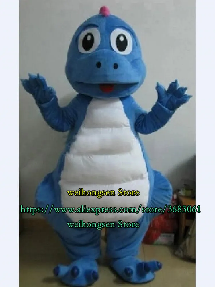 High Quality Adult Size EVA Material Blue Dinosaur Mascot Costume Cartoon Set Advertising Game Role-Playing Birthday Party 207