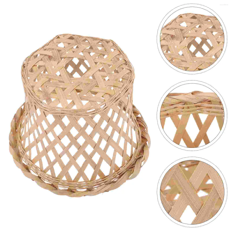 Pendant Lamps Lampshade Shades Bamboo Light Household Cover Woven Ceiling Lampshades Chandelier Weaving