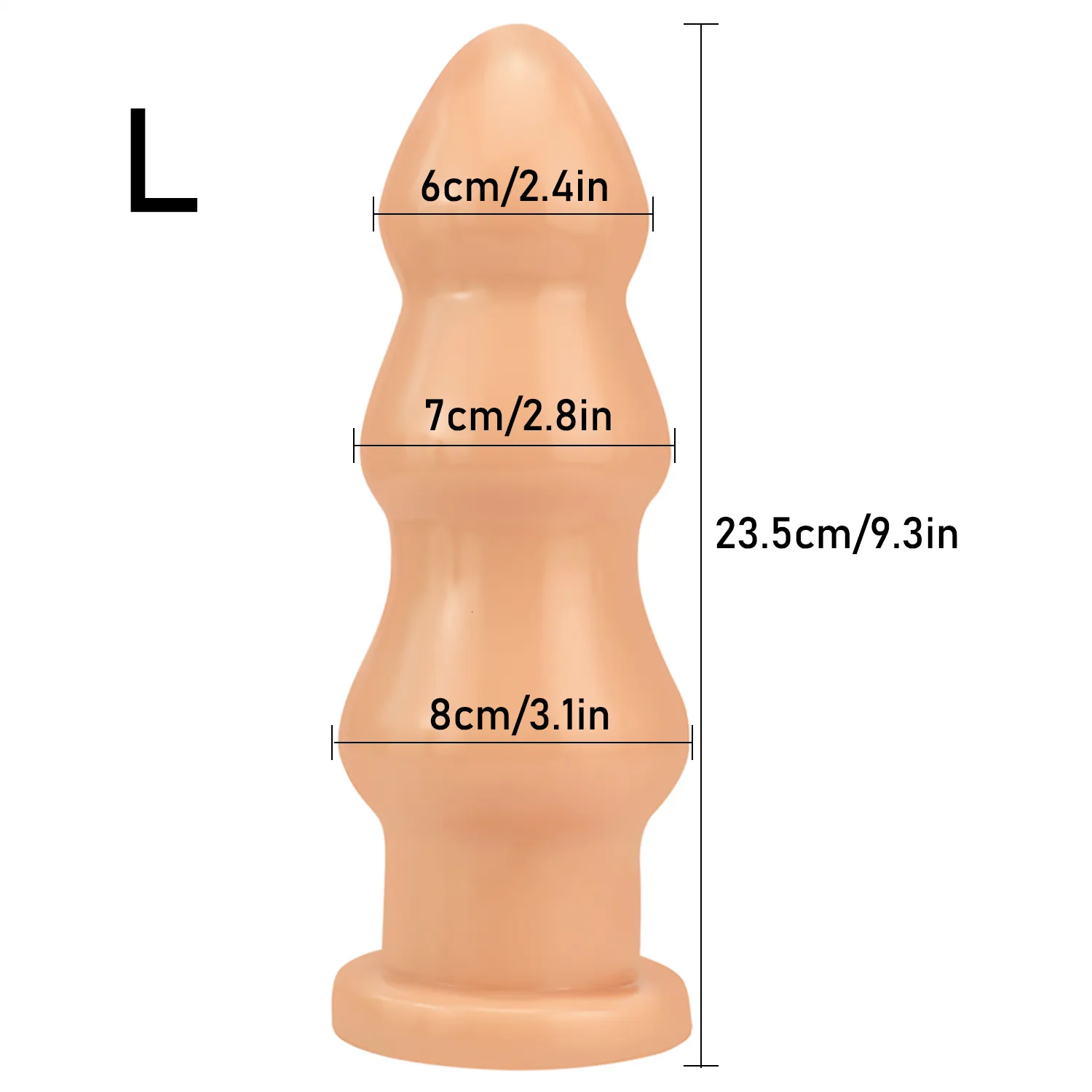 Toys Sex Shop Oversize Dildo Stimulate Anus Unisex Butt Plug Soft Anal Dilator Masturbator with_voghion.com