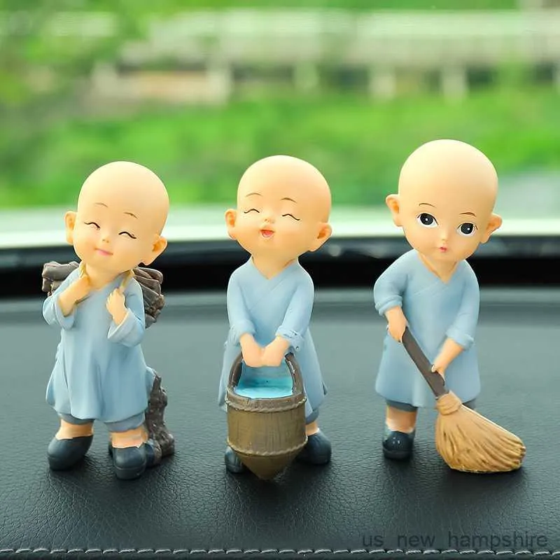 Decorations Car Ornaments Monks Action Figure Cute Monk Decoration Automotive Interior Accessories Boys Gifts R230811