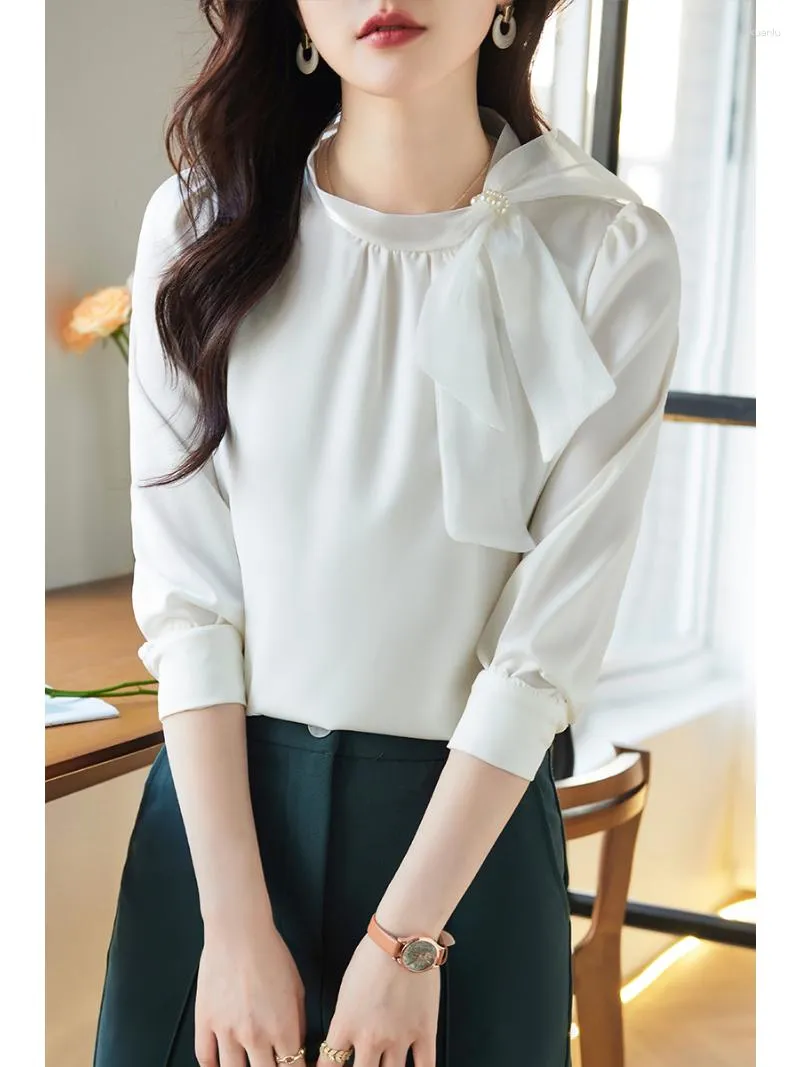 Chiffon Blouses For Women Elegant Lace Trimmed Chiffon Frill