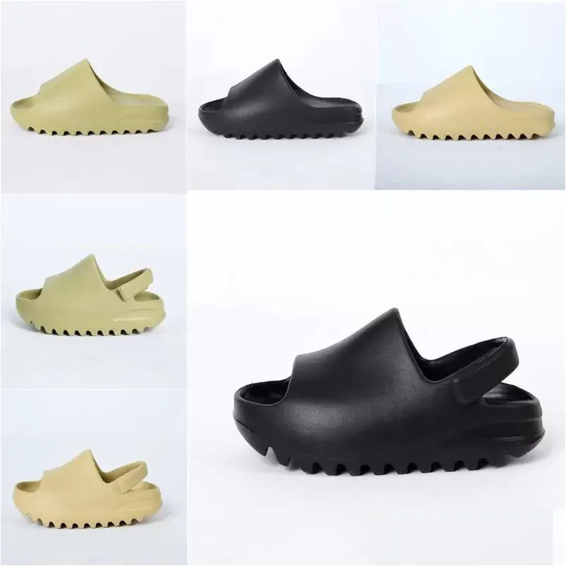 Slipper 2023 Bone Slides Baby Pasgeboren Baby Schoenen Hars Instapper Roet Jongens Meisjes Kinderen Sandalen Met Doos Maat Drop Delivery Kids Ma Dhsdz