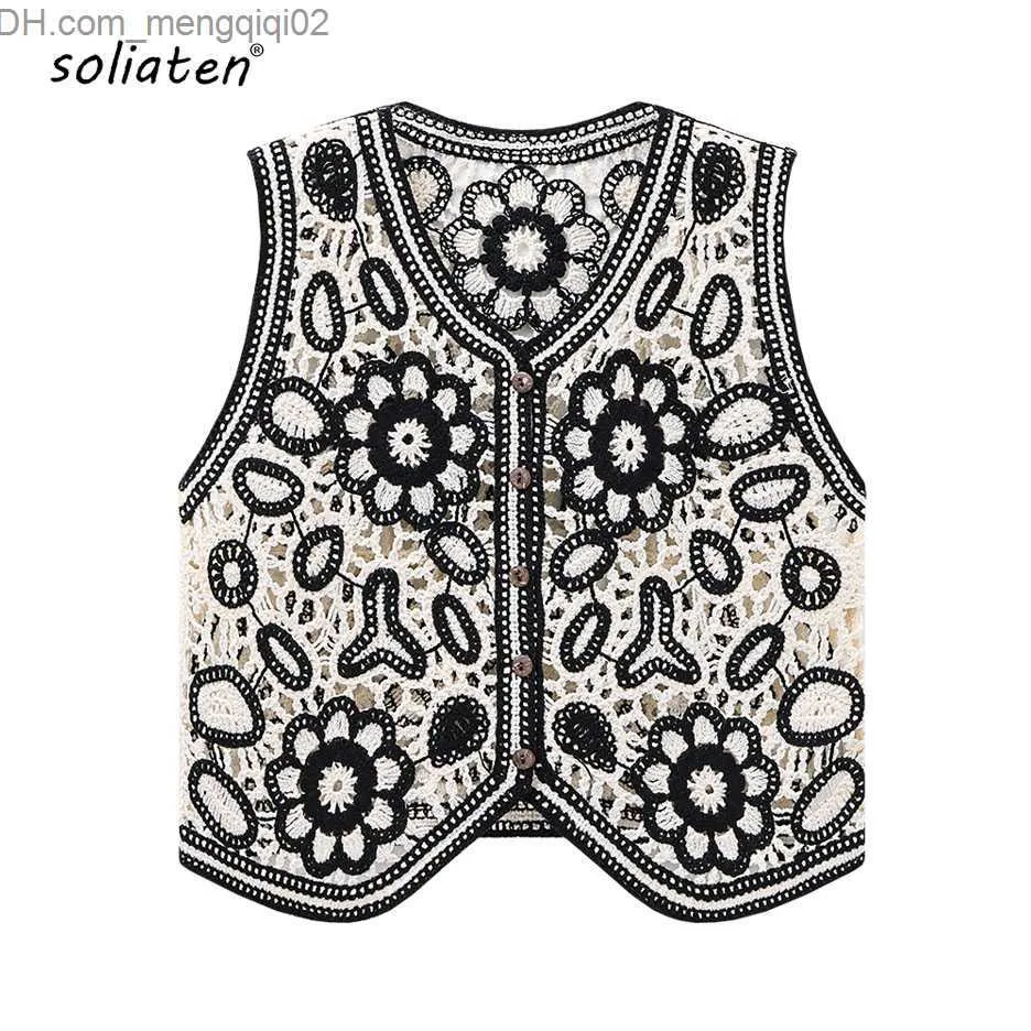 Dames truien 2023 dames lente en zomer super opgelegde gebreide trui tank top y2k taille jas mouwloze nieuwe vintage crop top Cardigan b-079 z23081444