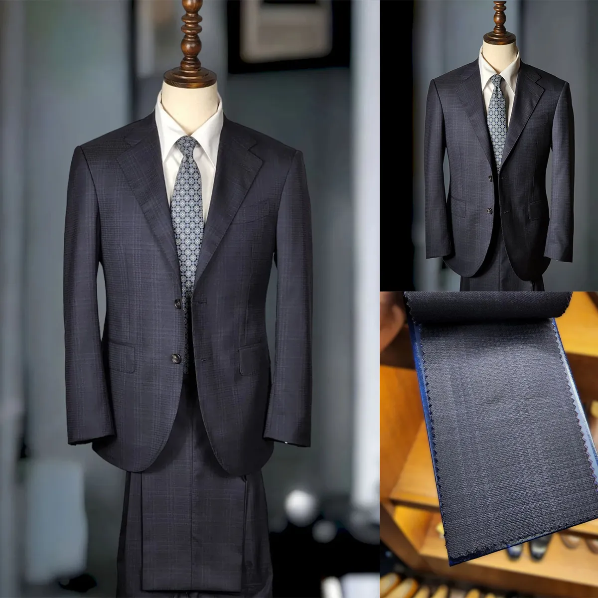 Luxury Men s Slim Fit 2 Piece Wedding Suit Set Blazers and Pants for Formal Occasions