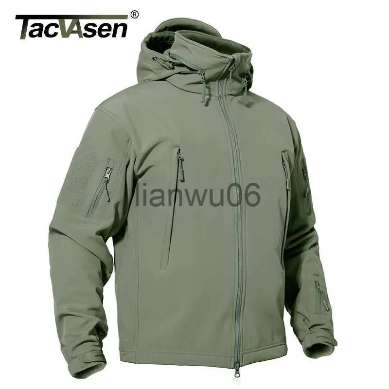 Mens Jackets TACVASEN Winter Tactical Softshell Jacket Mens Fleece Jacket Coat Waterproof Windproof Green Work Coats Hunt Hiking Windbreaker J230811 From 41 49 DHgate