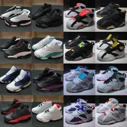 Infant TS Kids 13 7 Basketball Shoes Big Boy Girl 7s 13s Lucky Green Flint  CNY Playoffs Children Trainer Sneakers 28-35