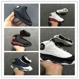 Running Black Red Toddlers bred Flint Small Kids Outdoor Shoes Children 13s big boy Girl Sneaker Sport size 22-27217w