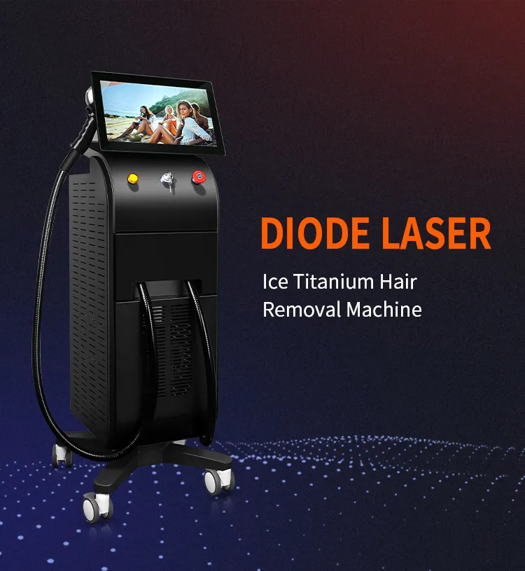 Nadaje się do wszystkich rodzajów koloru skóry zatwierdzony CE 500W One uchwyt Lazer Epilator Ice Platinum Titanium 808 nm Diode Hair Hair Machine