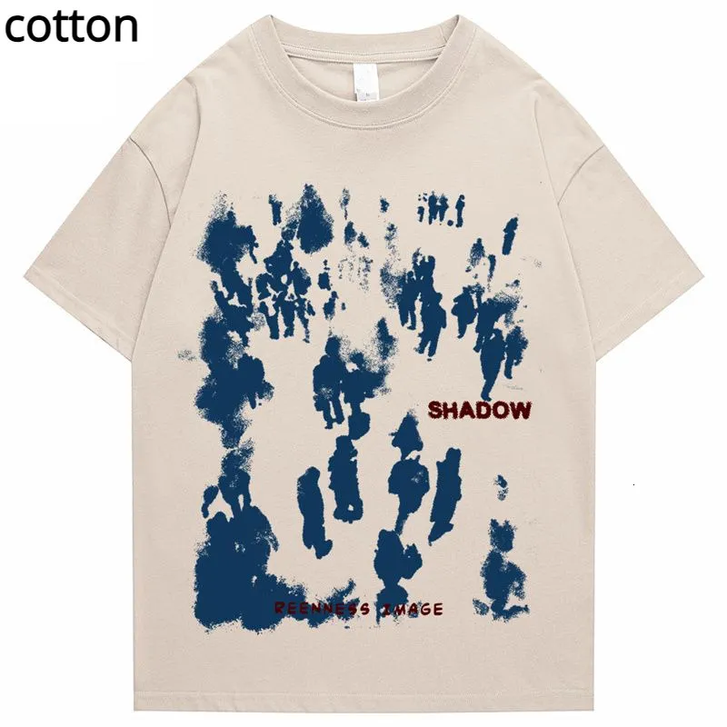 Damska koszulka oversifed Tshirt Summer bawełniana koszulka z krótkim rękawem moda nadrukowana hiphop hiphop ubrania męskie menu 2023 Przyjazd 230810
