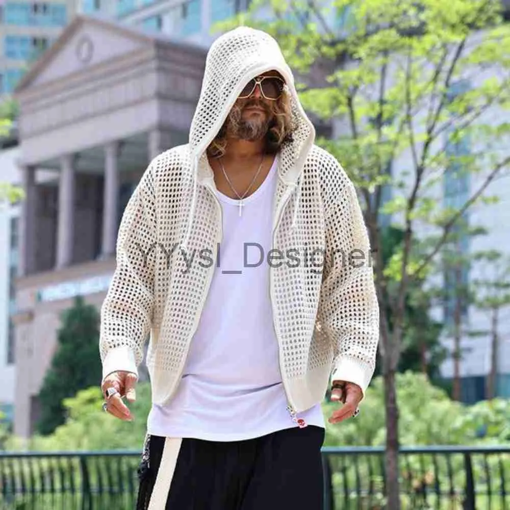 Lightweight shop hooded cardigan