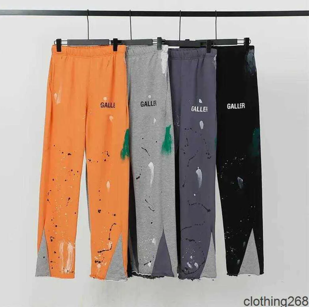 Mens Men's Jeans Pants Galleryes Sweatpants Dept Speckled Letter Print Women's Couple Loose Versatile Casual Straight4