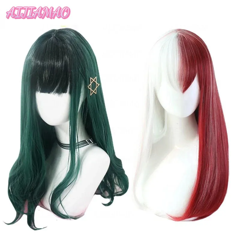 cosplay wigs boku no my Hero Academia so todoroki izuku midoriya cosplay wigs women long lolita wig wig cap 230810