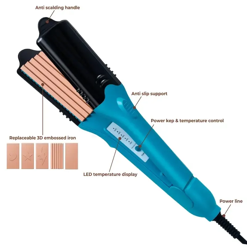 Ceramic Tourmaline Hair Straightener - 3D Printing 5-Plate  display picture 2
