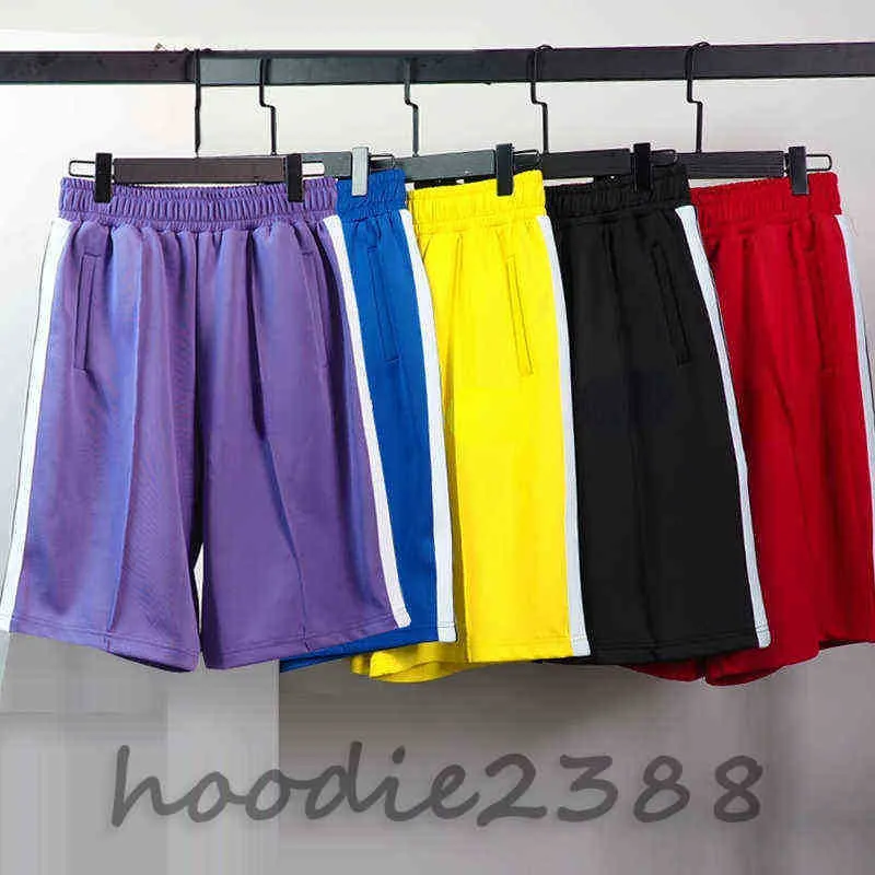 Tide Brand Pa Angel Color Side Woven Loak Shorts Мужские и женские INS модные блюда спортивные спортивные спортивные штаны Palm Летние пляжные брюки S-M-L-XL