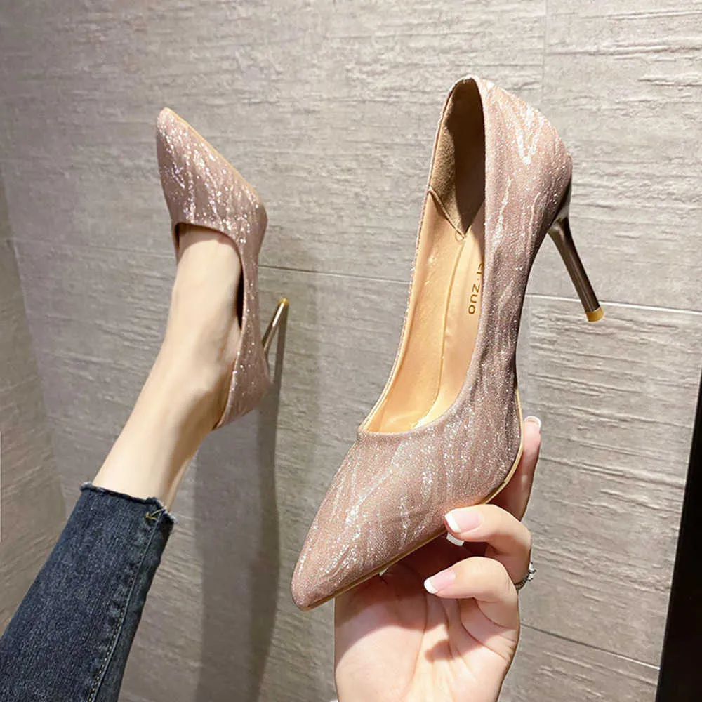 2023 Spring New Style Fashion Outwear Outdear Mouth Mouth Pointed Sexy Propositile Slim Fit High Heels 230811