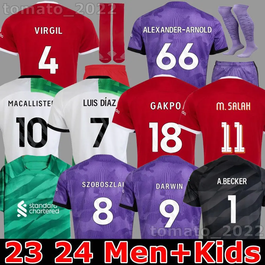 Live-Rpool Virgil 4 M. Salah 11 Mané 10 2021/22 Home Away Replica