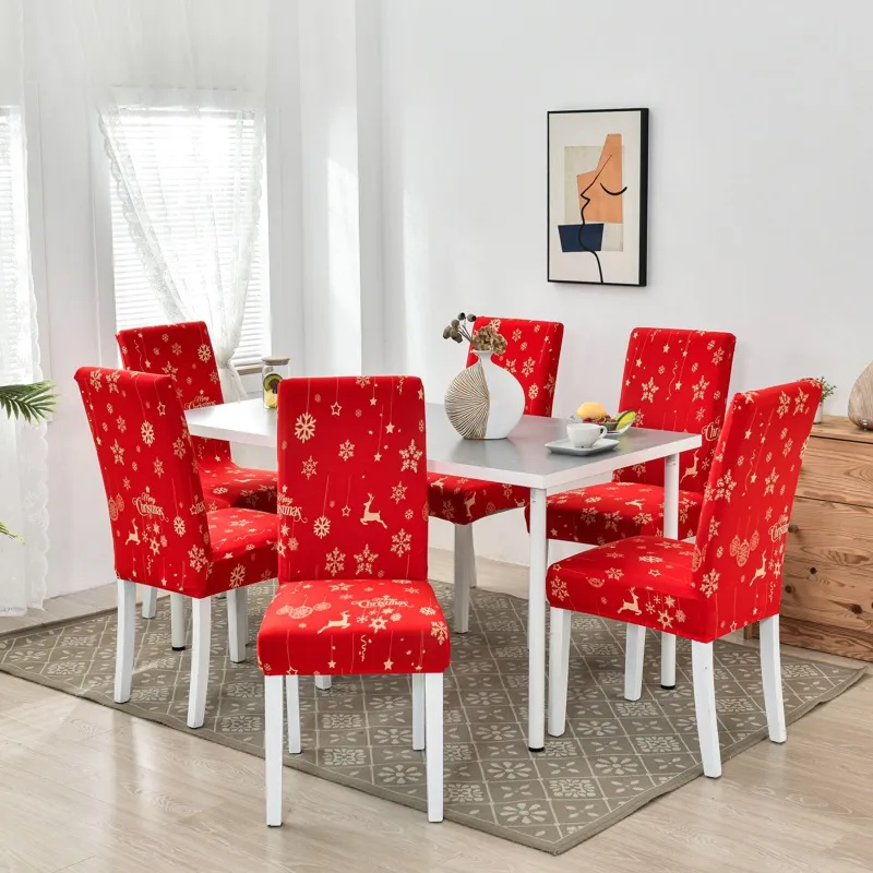 Christmas Christmas Dining Chair Covers Set Spandex Elastic Slipcover For Dining Room From Sophine11 13.33 DHgate.Com