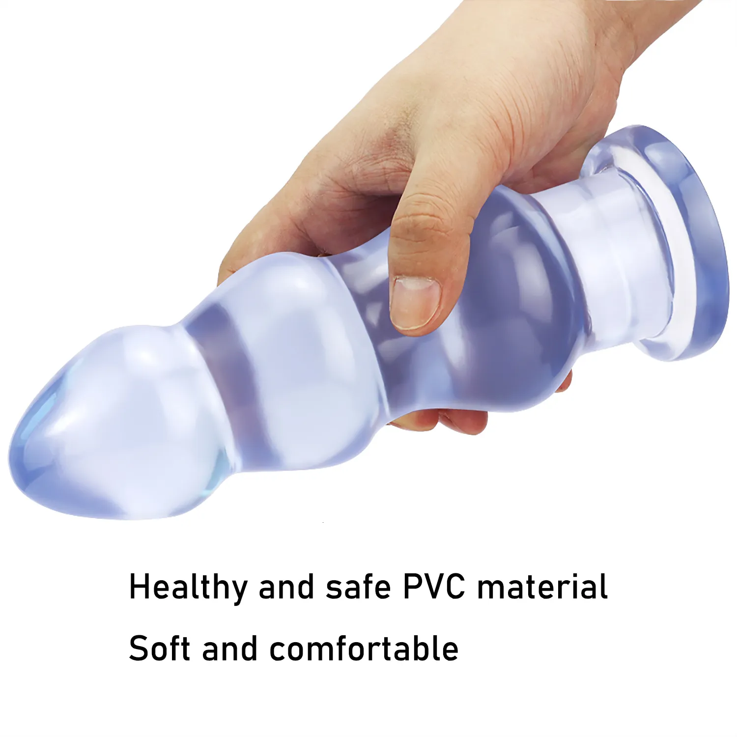 Toys Sex Shop Oversize Dildo Stimulate Anus Unisex Butt Plug Soft Anal Dilator Masturbator with_voghion.com