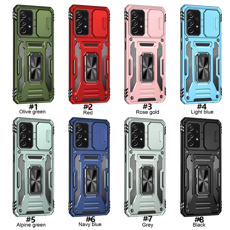 Cheap For OPPO A38 A 38 Case Shockproof Hard Ring Stand Phone Case Back  Cover | Joom