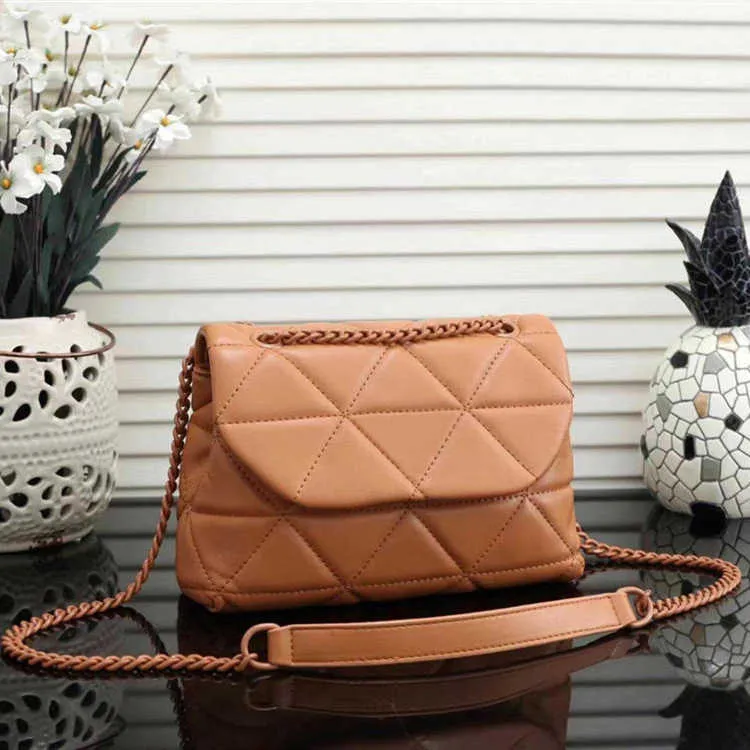 High-quality Leather Quilted Small Square Bag Fashion Designer Handbag Luxury Diamond Women Chain Shoulder Bag Classic Evening Gown Crossbody Bag Purse