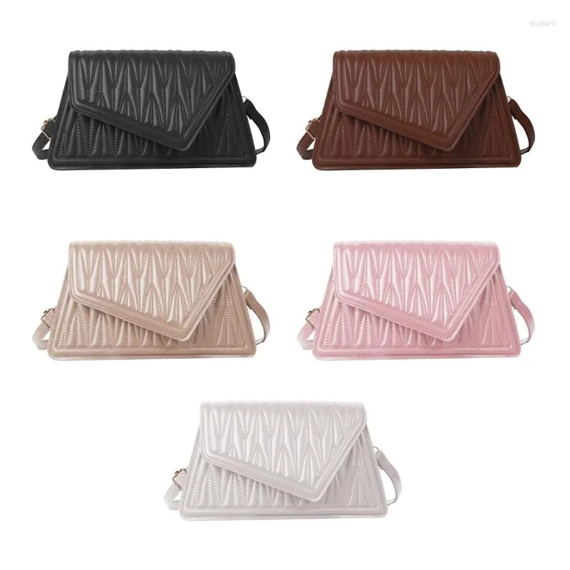 Evening Bags 2023 Womens Casual Square Bag Lozenge Shoulder Vintage PU Leather Quilted Crossbody Lady Simple