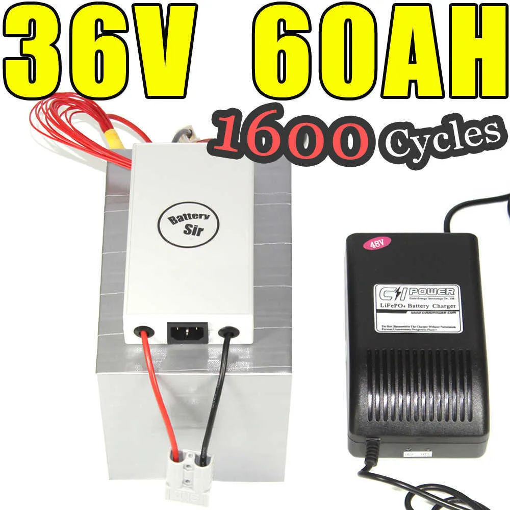 36V 60AH LifePO4電気自転車用バッテリーバッテリーパックスクーターEBIKE 2000W