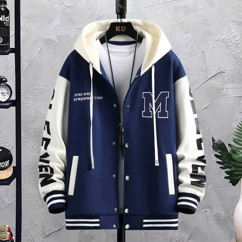 ジャケット・アウター havehad Baseball Sweat Zip-up Jacket Westbound Athleisure Long Sleeve Zip-Up Hoodie Jacket