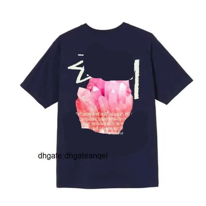 Sy Men Maglietta a maglietta magliette da donna abbigliamento magliette grafiche Modello tee abbigliamento High Street Cotton Hop hop lettere semplici lettere retrò da dadi sciolti j760