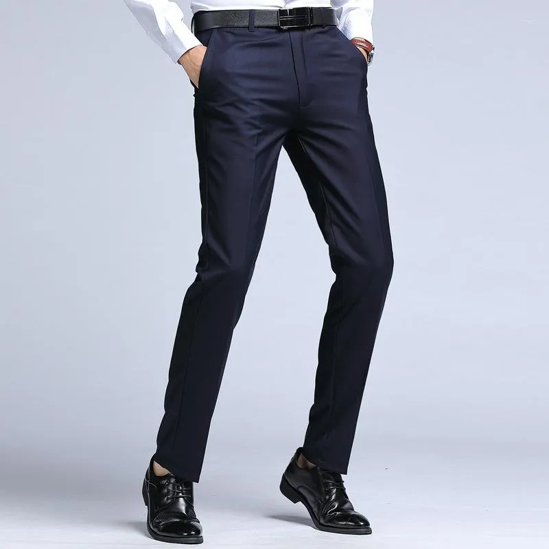 Burberry Men's Black Straight-leg Tailored Trousers, Brand Size 50 (Waist  Size 34.3