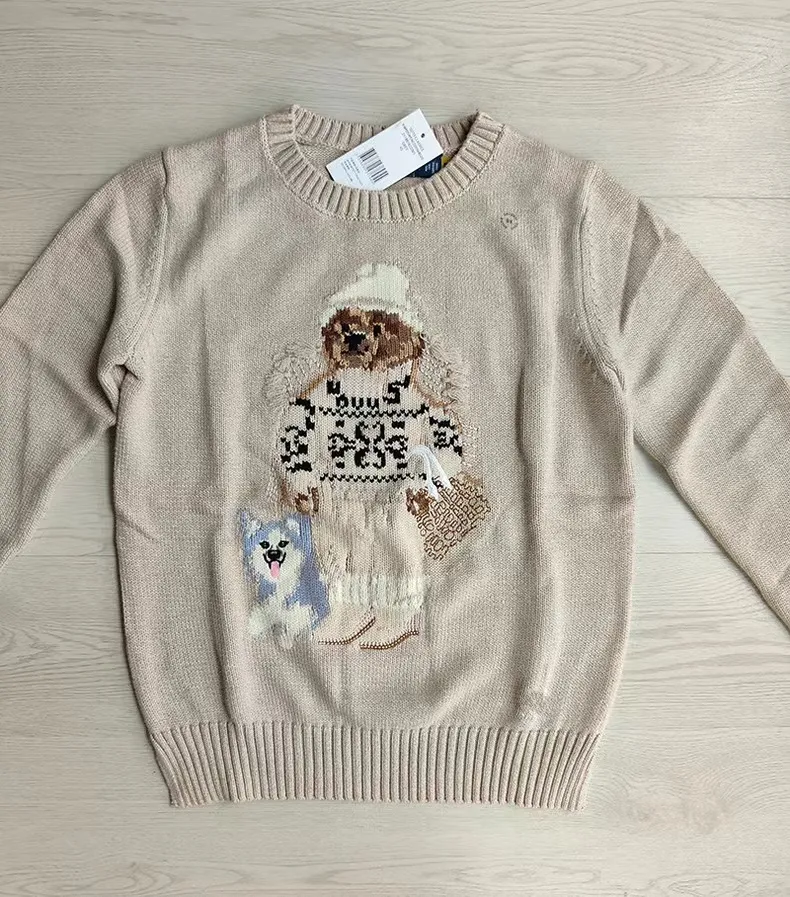 Polo Ralph US Women's Laurens Winter Seater Cartoon Bear Pullover CasuaryFashion 8F12