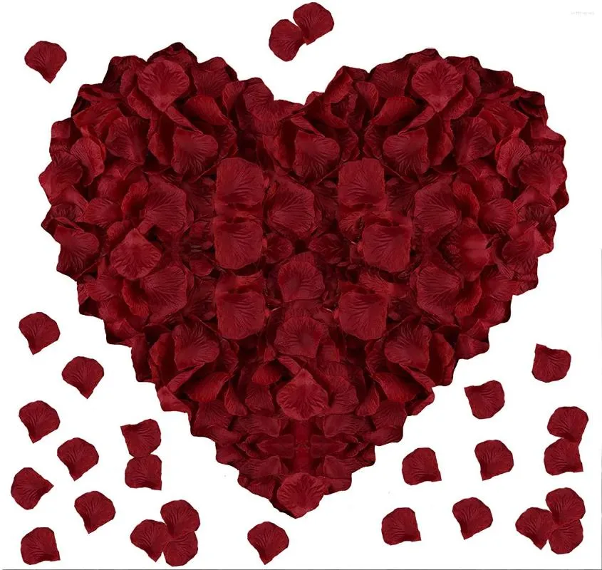 Декоративные цветы красные лепестки роз для романтических ночей искусственная подделка подходящая свадьба