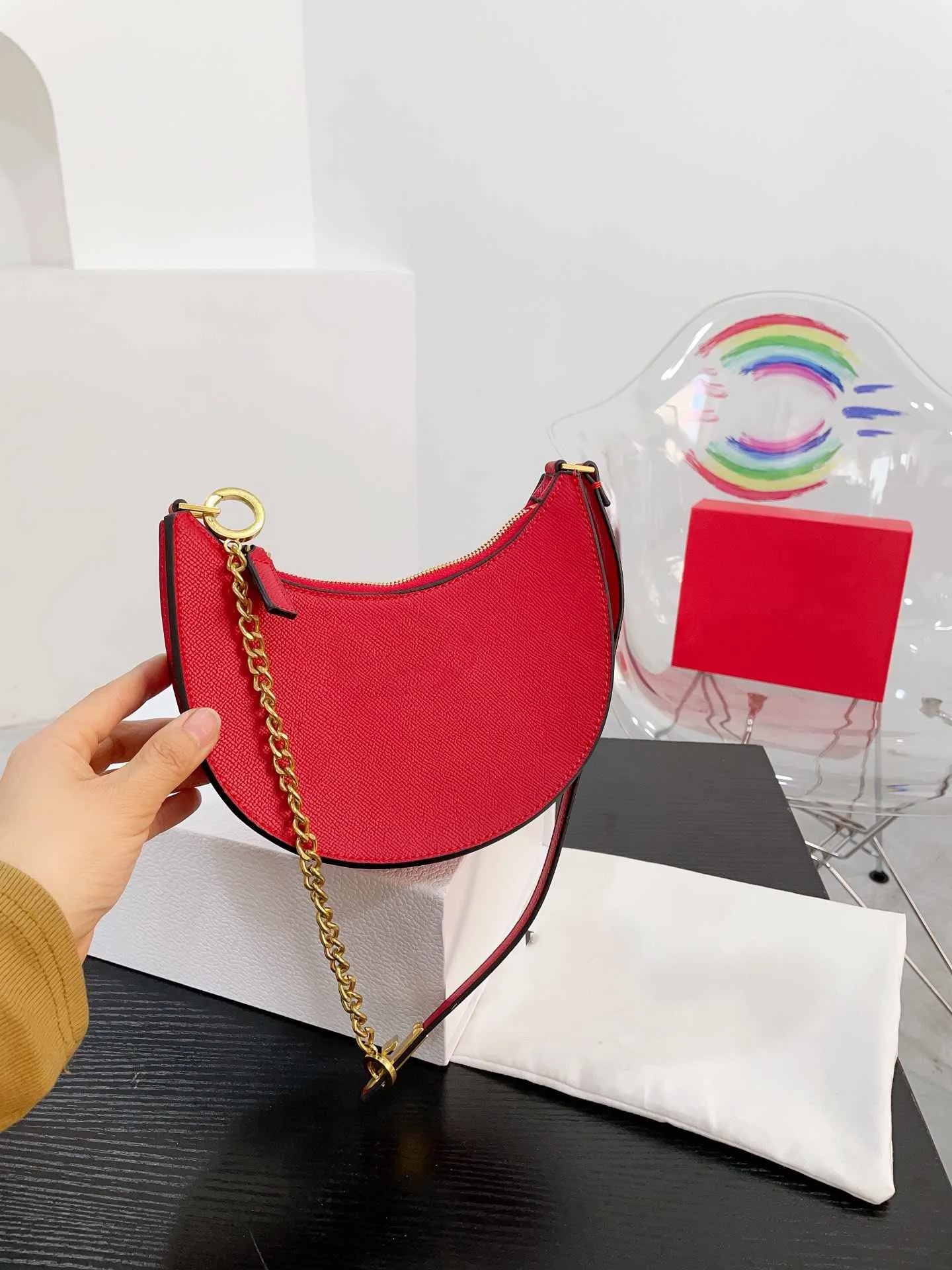 Mode kvinnor underarms påse fast färg enkelhet handväskor enskilda axlar söt tote lyxiga tvärkroppar väskor