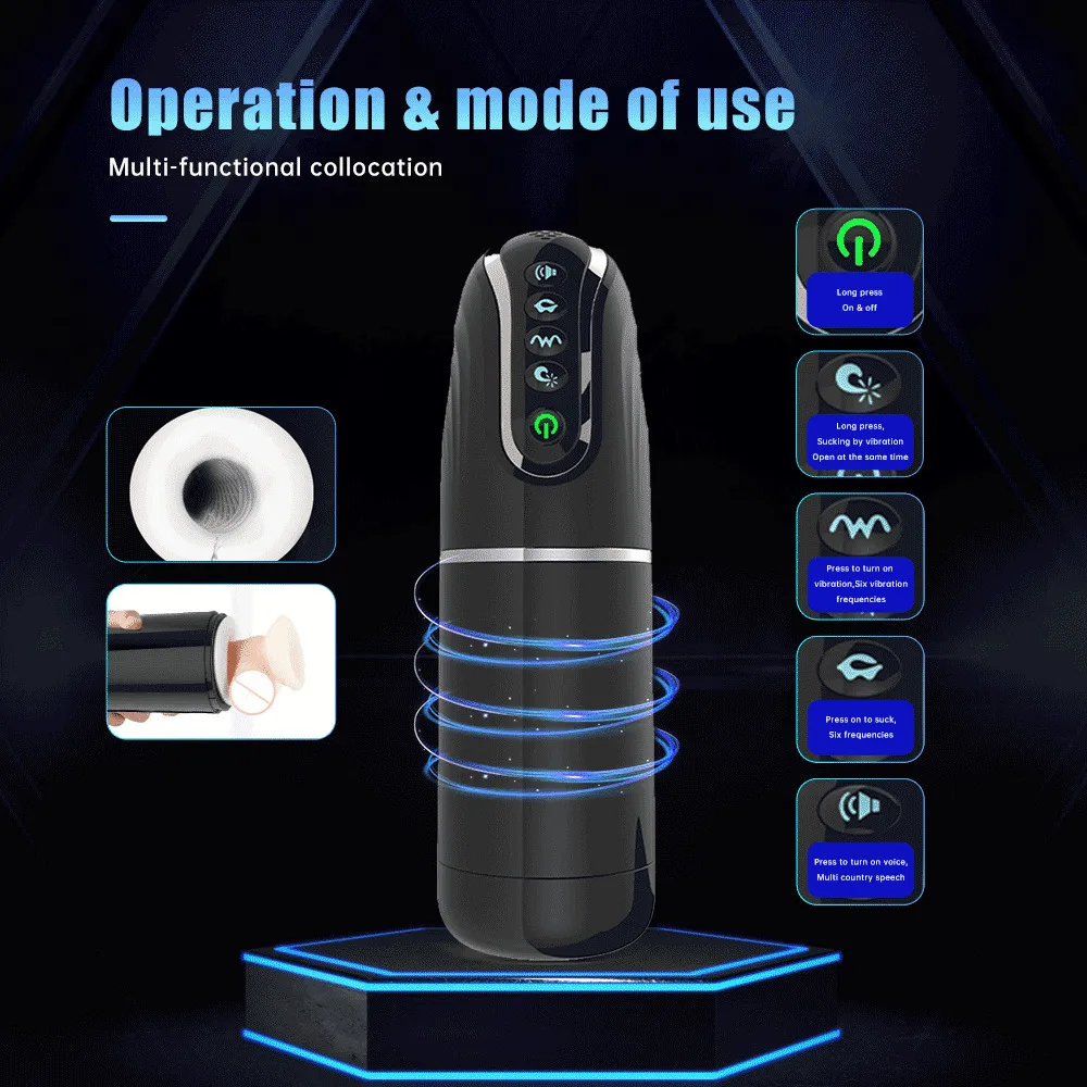 Pangpangmi Elektrischer Masturbator Cup, Sex Spielzeug Für Die Männer