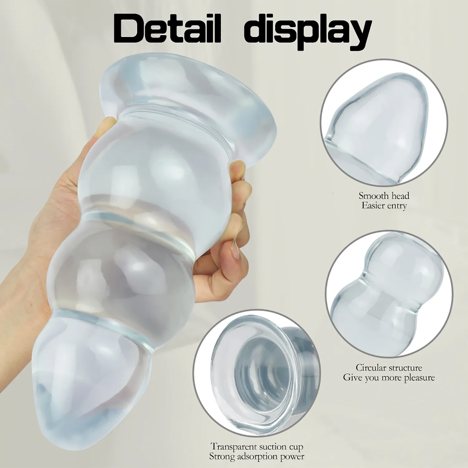 Dilatatore anale sovradimensionato con ventosa per massimo comfort_voghion.com