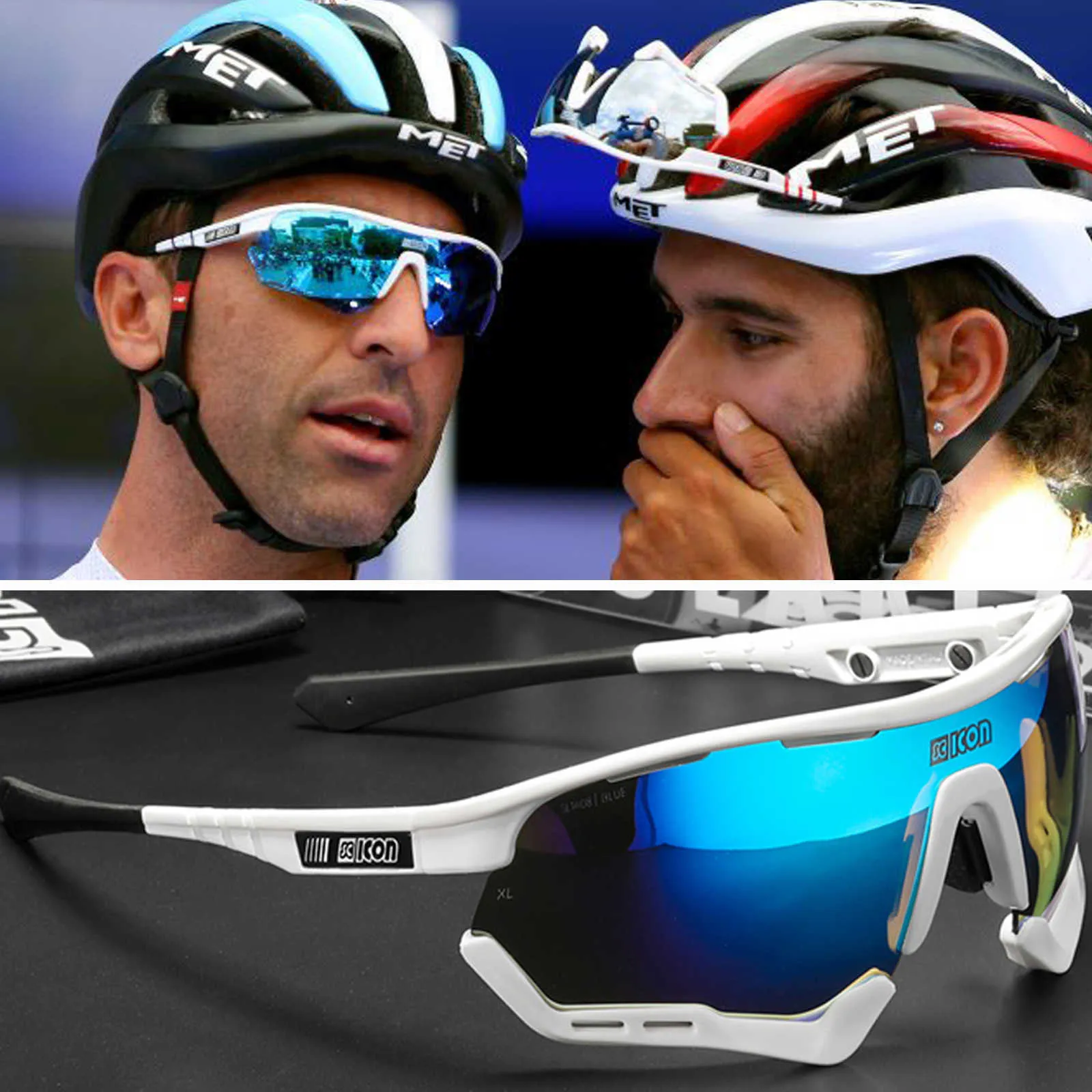 Occhiali da sole sportivi fotocromatici polarizzati Uomo Occhiali da  ciclismo