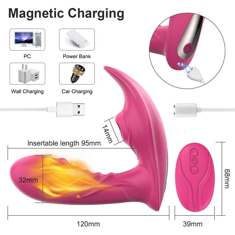 Vibratori per mutandine con telecomando senza fili, vibratori per clitoride con ventosa per clitoride, punto G femminile, giocattoli sessuali per coppie_voghion.com