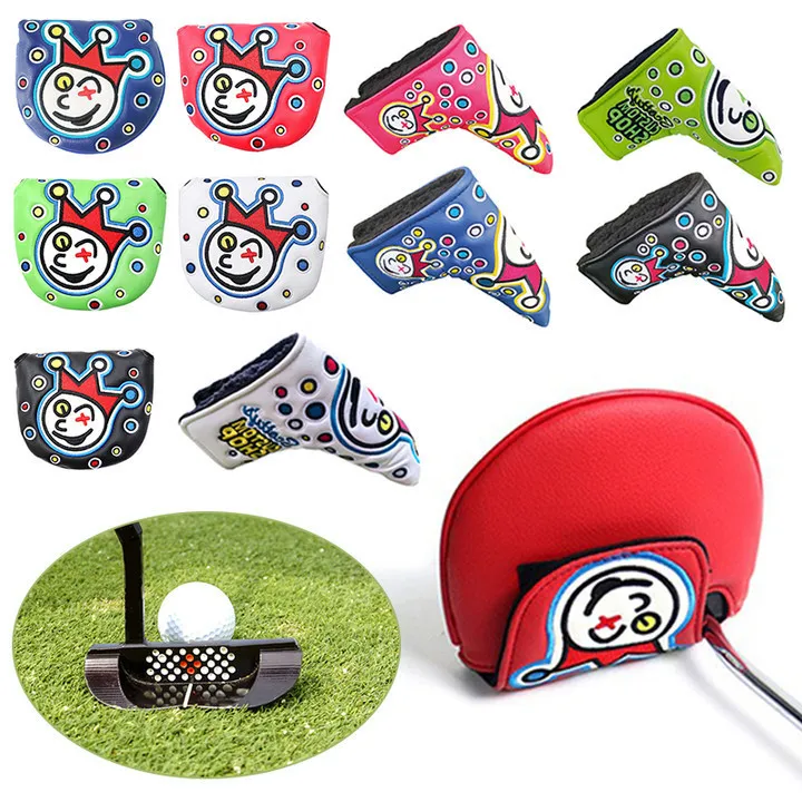 Diğer Golf Ürünleri PU Golf Putter Headcover Sticker Took Golf Kulübü Kafa Dayanıklı Evrensel Çarpışma Karşıtı Baskı Spor Aksesuarları 230811