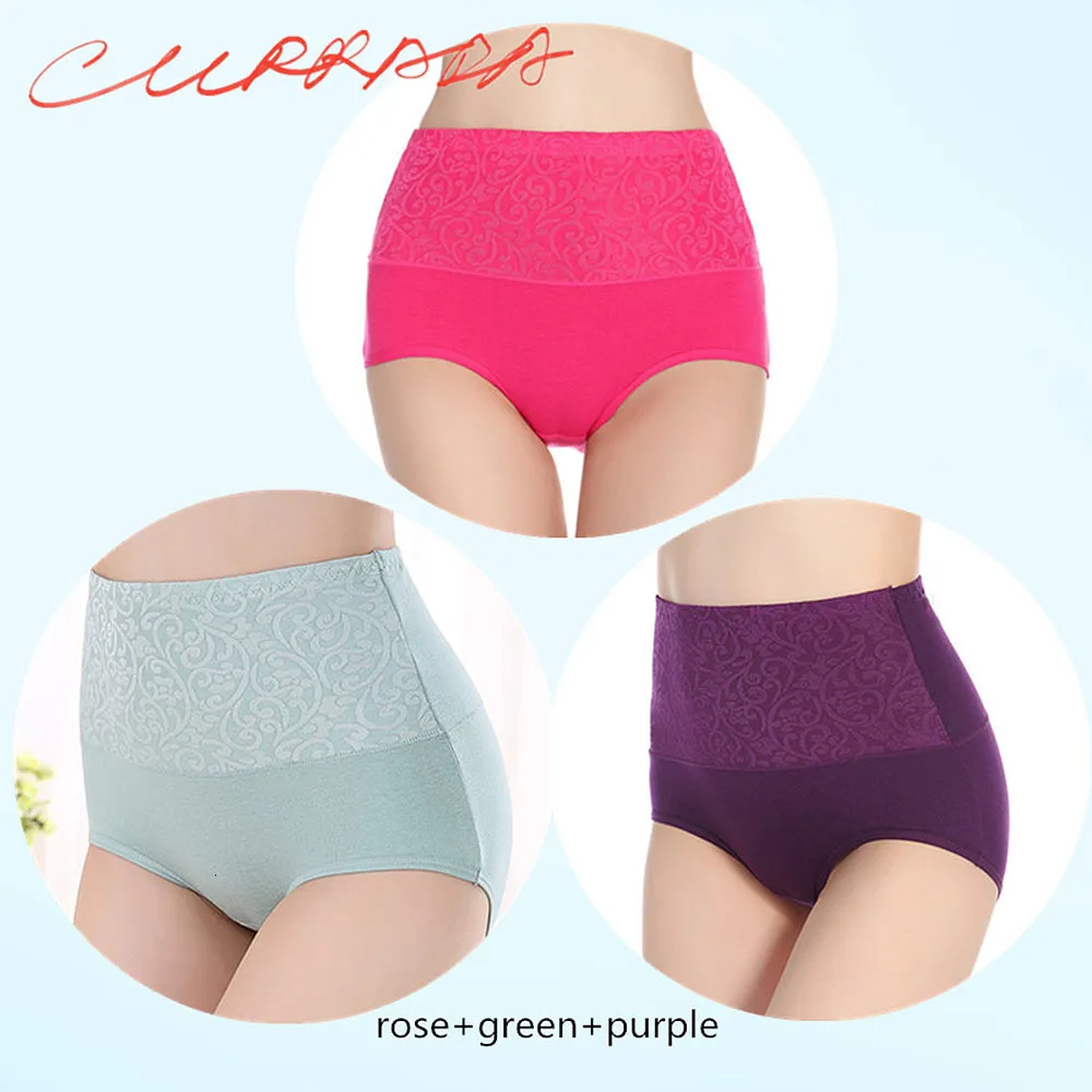 Fashion 3pieces/lot Women High Waist Control Abdomen Slimming Shapewear  Female Postpartum Recovery Tummy Control Briefs 4XL