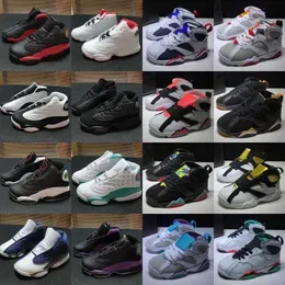 Jumpman 13 13s Kids Basketball Shoes White Lucky Green Starfish CNY He Got Game  7 7s Babys Toddler Children Sneakers Size 28-35