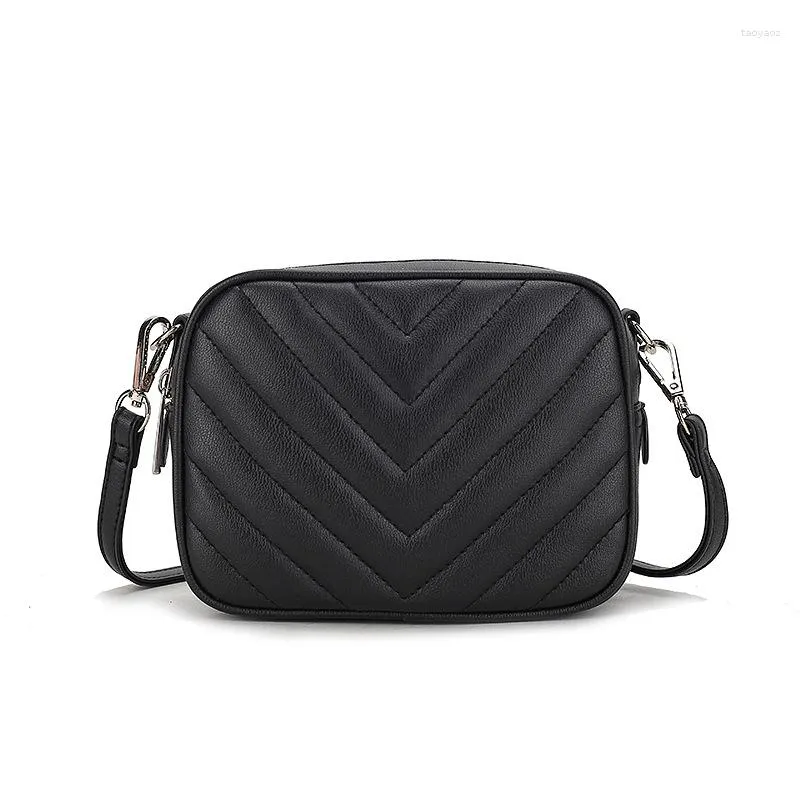 Kvällspåsar samll vegan läder fyrkantig låda axelväska designer lyx crossbody kvinnors pursar ins tjej handväska rosa