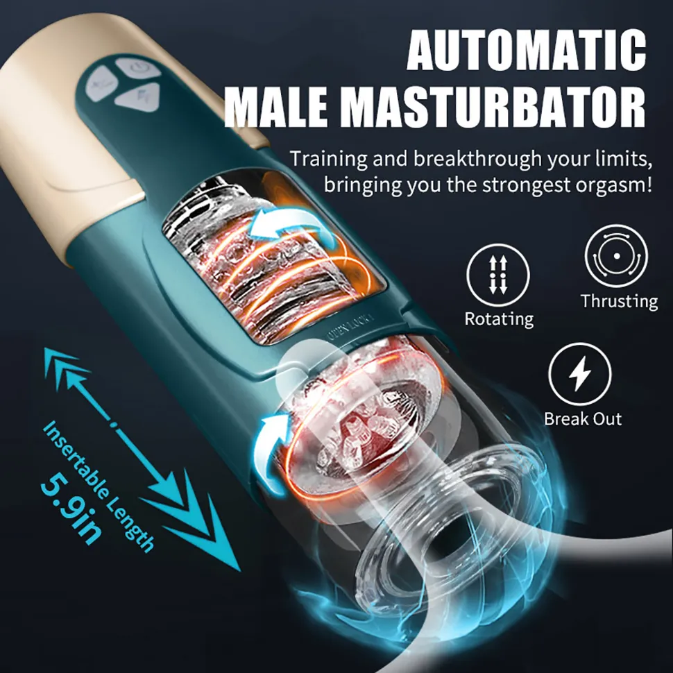 trainer rotating and thrusting suction cup masturbator 8 Best Homemade Masturbator Sex Toys For Men | Fleshlights main image 1