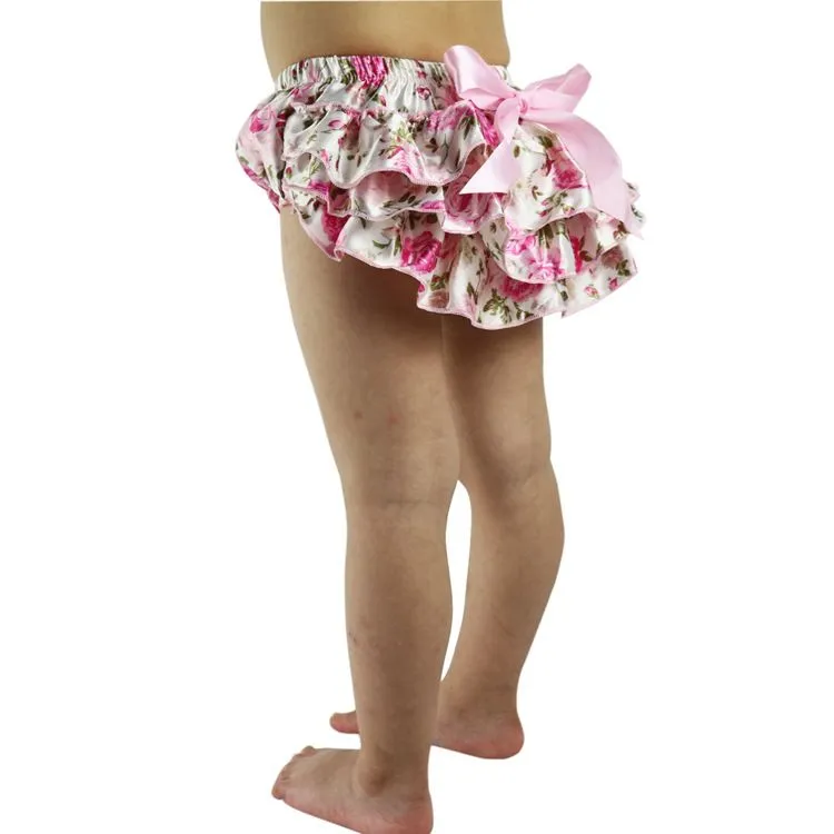 Baby Girls Bloomers Pettiskirt TUTU Underwear Panties Toddle Kids Underpants Infant Newborn Ruffled Satin PP Pants