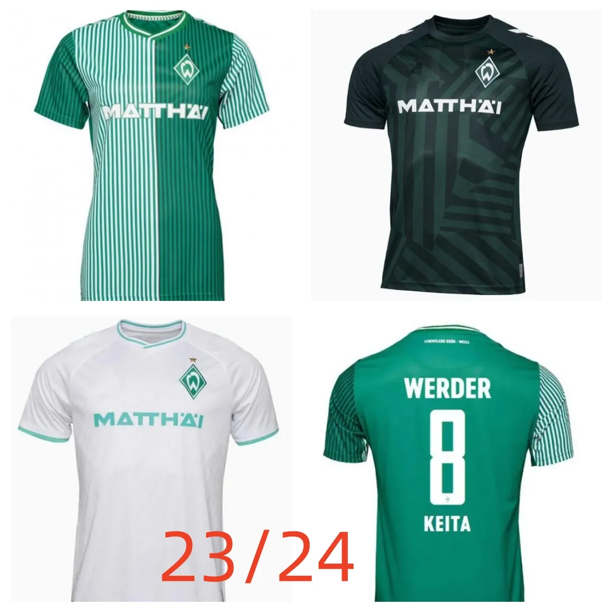 2023 2024 Werder Bremen Özel Futbol Forması Marvin Ducksch Leonardo Bittencourt Siyah Yeşil 23 24 Friedl Pieper Futbol Gömlekleri Top Tayland Kalitesi