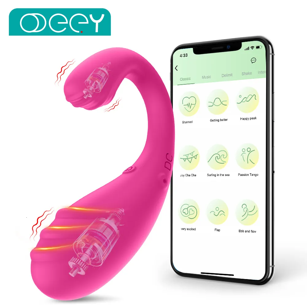 Giocattoli per adulti App Dual Motor App Bluetooth Controllo Bluetooth Vagina Vibratori clitoride G spot vibrante stimolatore indossabile Massager anale giocattoli sessuali per donne 230810