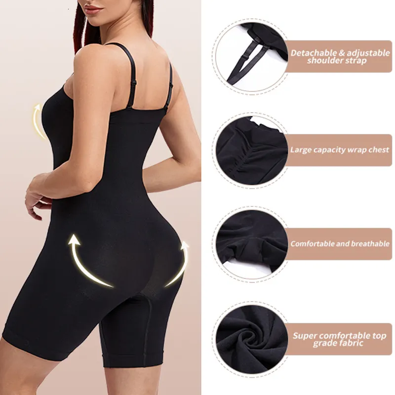 1pc Ladies' Full Body Shaper Slimming Bodysuit, Black, Tummy Control, Push  Up Bust, Lift Hips, Comfortable For Daily Wear
