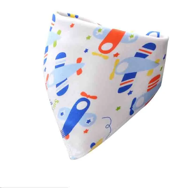 Baby Bibs Waterproof Triangle Cotton Cartoon Child Baberos Bandana Bibs Babador Dribble Bibs Newborn Slabber Absorbent Cloth